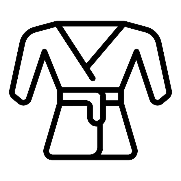 Arte de la línea de artes marciales tradicionales gi