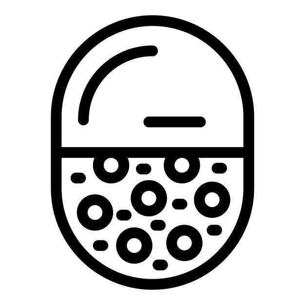 Arte de línea en blanco y negro de un ratón de computadora