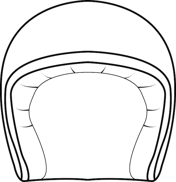 Arte de línea de casco