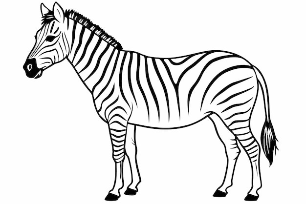 Arte de la línea de la cebra