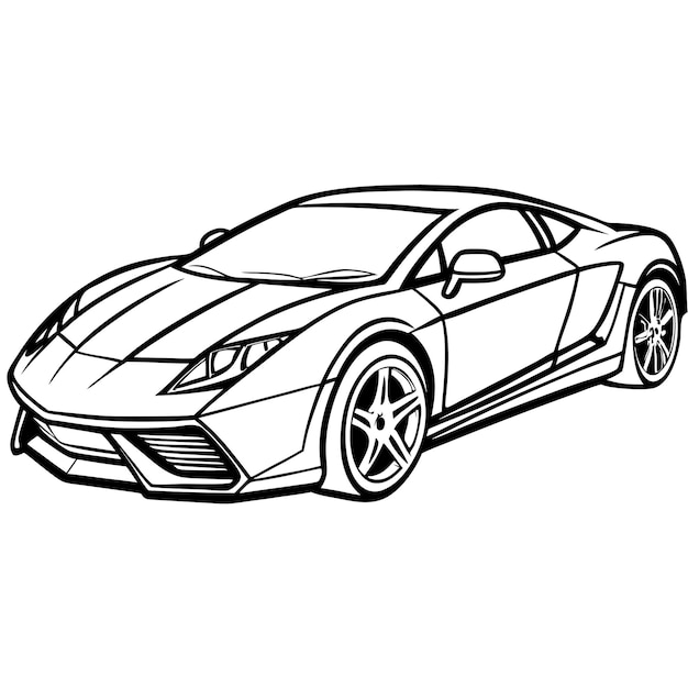 arte de línea continua simple dibujo de automóvil ilustración vectorial