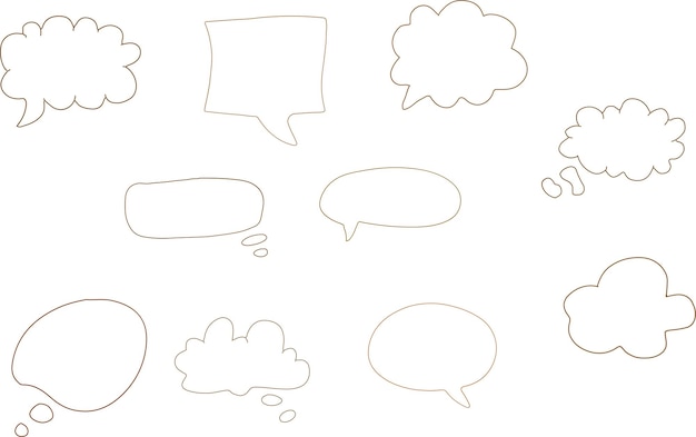 El arte de la línea de conversación de burbujas