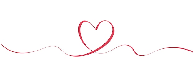 Arte de línea de corazón