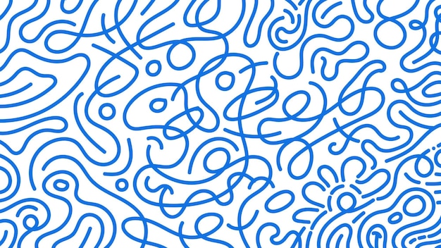Arte de línea dibujado a mano dibujado de fondo abstracto