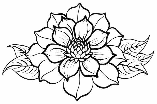 Un arte de línea del dibujo de flores Decoración de pared de arte de línea continua mínima abstracta