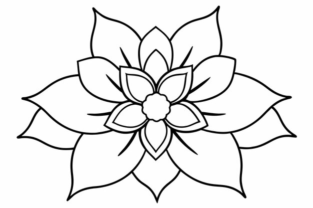 Un arte de línea del dibujo de flores Decoración de pared de arte de línea continua mínima abstracta