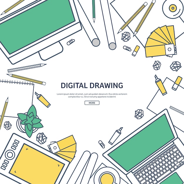 Arte de línea diseño gráfico web dibujo y pintura desarrollo ilustración boceto usuario independiente