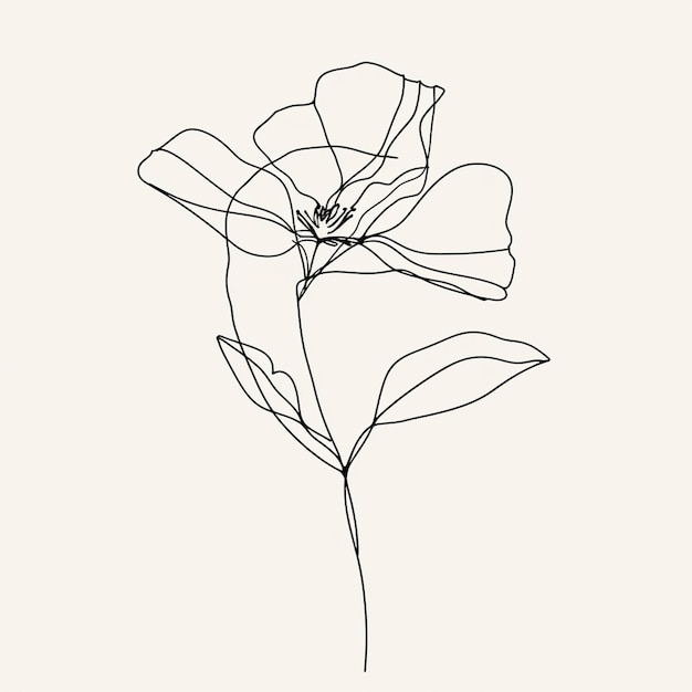 Arte de línea Diseño minimalista Dibujo vectorial