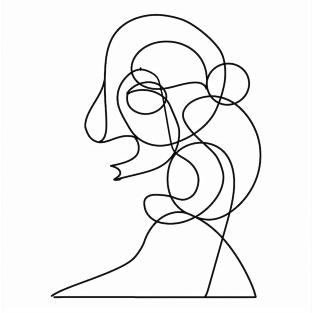 Arte de línea Diseño minimalista Dibujo vectorial