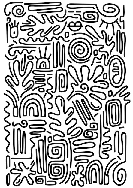 El arte de la línea de Doodle