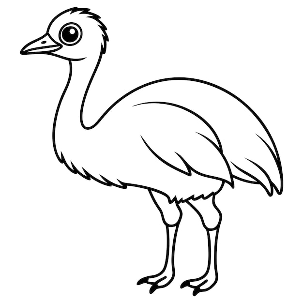 Arte de la línea Emu