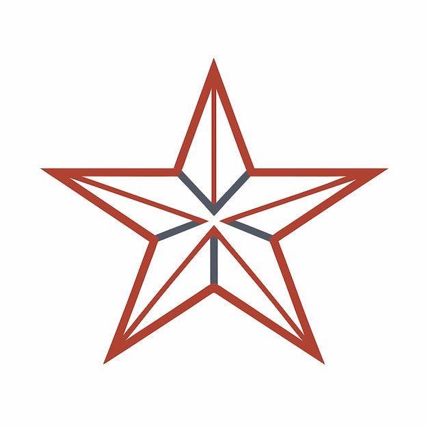 Arte de la línea de estrellas Concepto de diseño del logotipo