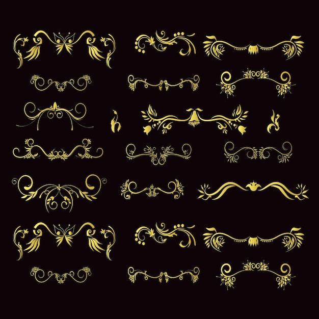 Arte de línea de logotipo de adorno de lujo