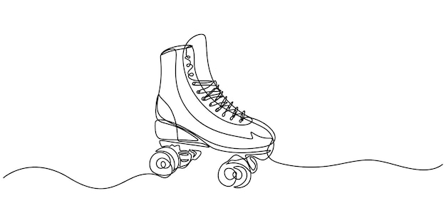 Arte de la línea de patinaje en rodillos