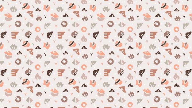 Arte de línea de pincel abstracto diseño de fondo de patrón dibujado a mano
