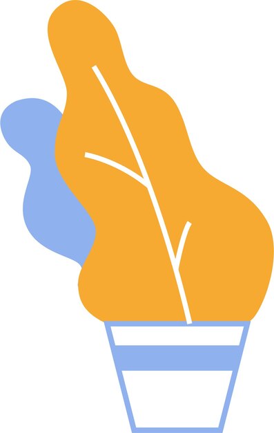 Arte de línea de plantas caseras