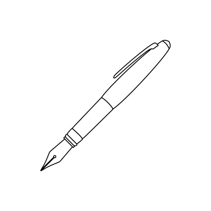 Arte de línea de pluma de tinta para el fondo de educación de celebración internacional del día de la alfabetización