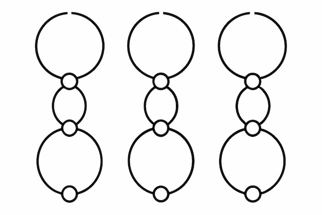 Arte de línea de pulsera dibujo intrincado que celebra la belleza de la pulsera clásica
