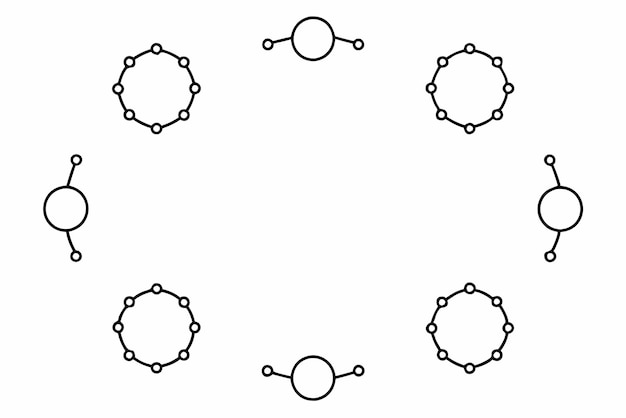 Arte de la línea de la pulsera representación graciosa de diseño moderno y elegante
