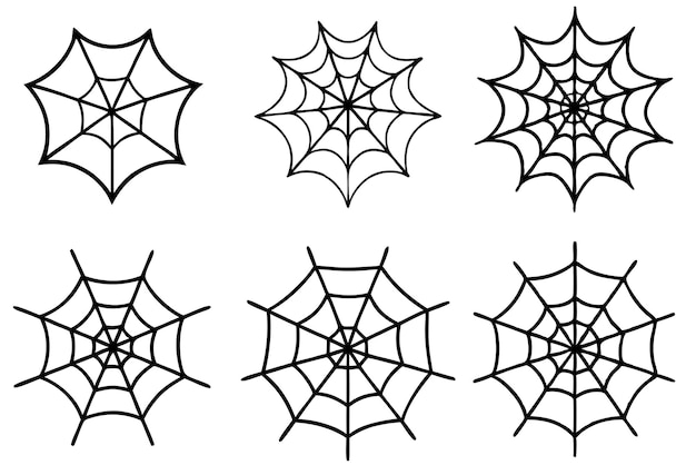 Arte de la línea de la red de araña