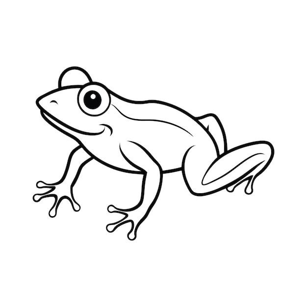 Arte de la línea de salto de rana
