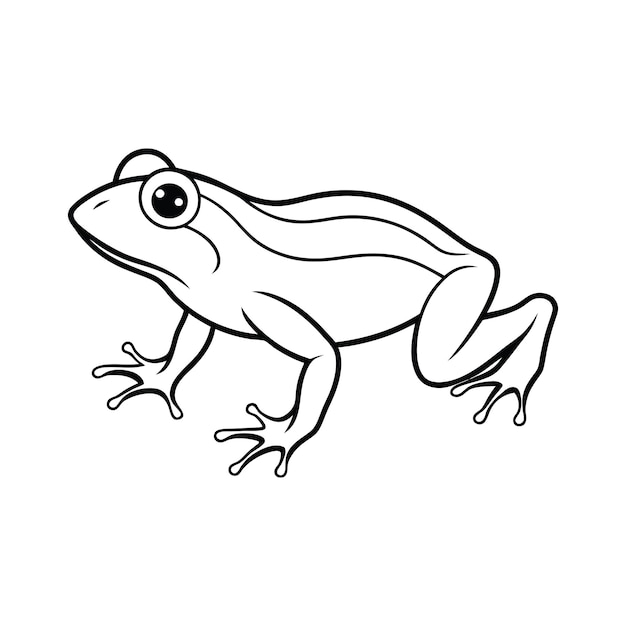 Arte de la línea de salto de rana