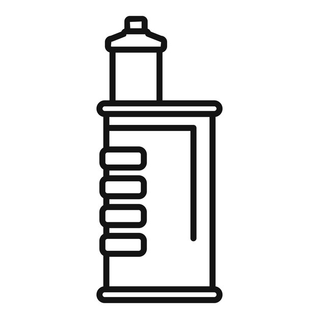 Arte de la línea simple de la jeringa médica