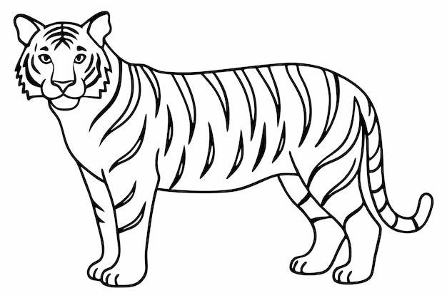 Arte de la línea del tigre