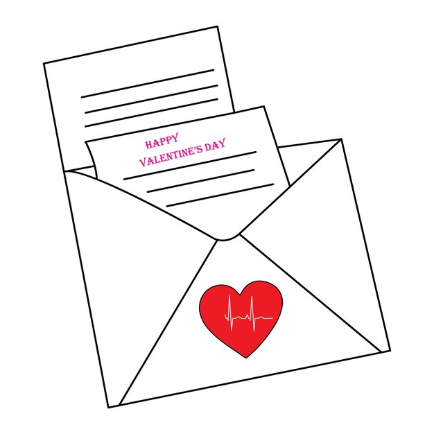 Arte de línea única de amor Valentín o día de la madre fondo en forma de corazón Línea continua