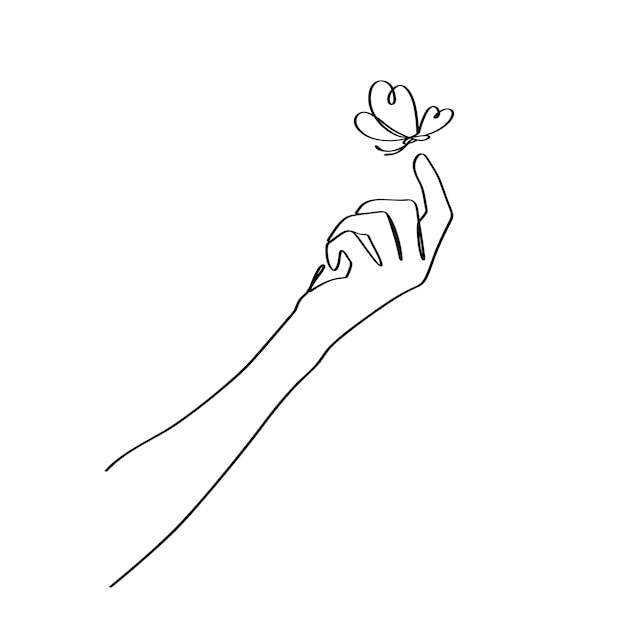 Arte de línea única de escorpión arte minimalista elegante
