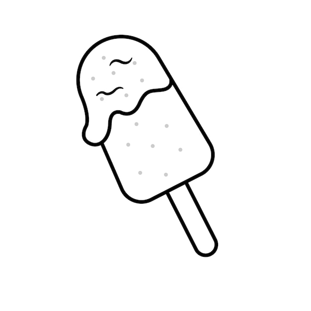 Arte lineal de palito de helado