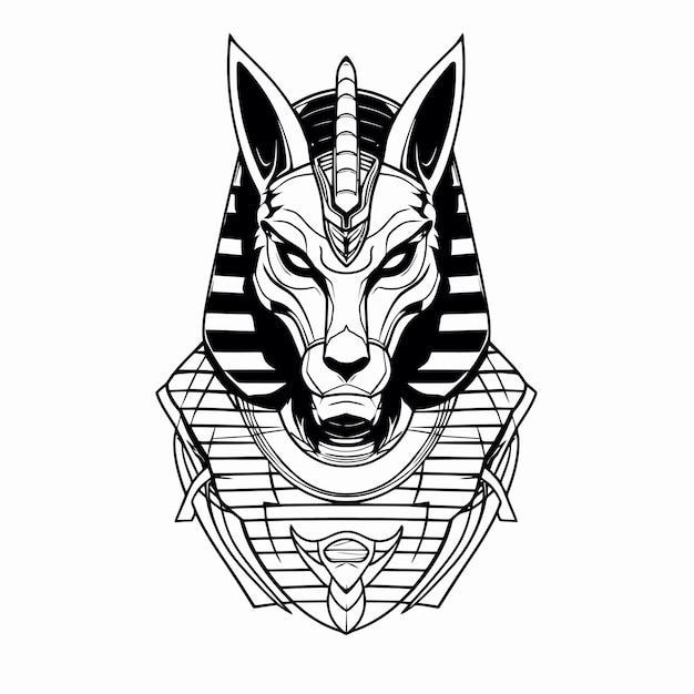 Arte lineal del rey Anubis