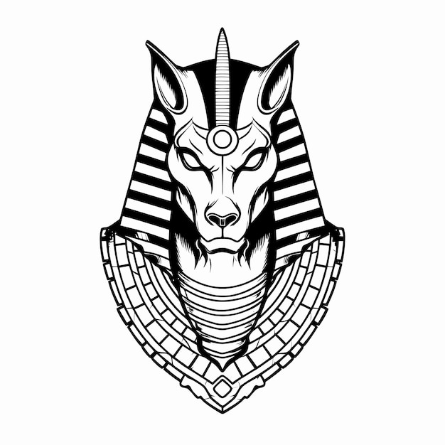 Arte lineal del rey Anubis