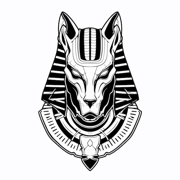 Arte lineal del rey Anubis