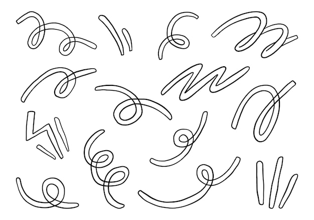 Arte de líneas abstractas dibujadas a mano