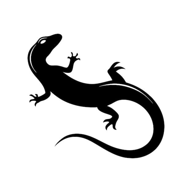arte de líneas abstractas de lagarto tribal