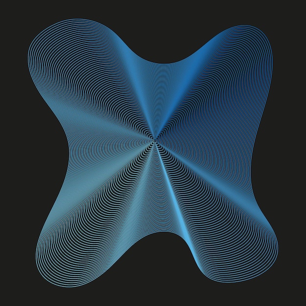 Arte de líneas abstractas