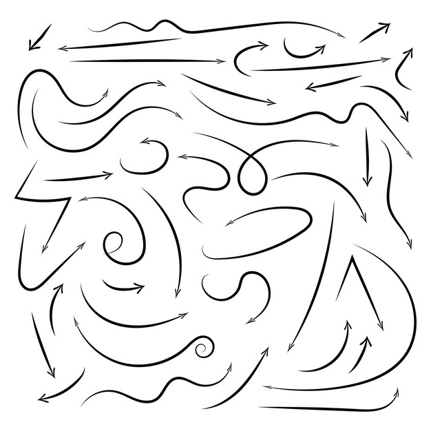 Arte de líneas de flecha intrincadas en lienzo blanco