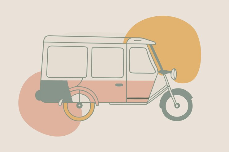 Vector arte de líneas vectoriales de bicicletas