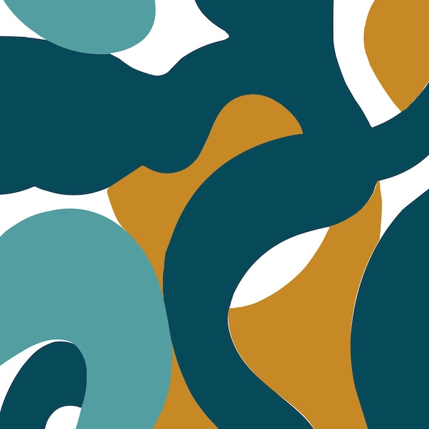 Arte líquido dinámico Abstracto Minimalista Formas fluidas con colores vibrantes Ilustración vectorial en blanco