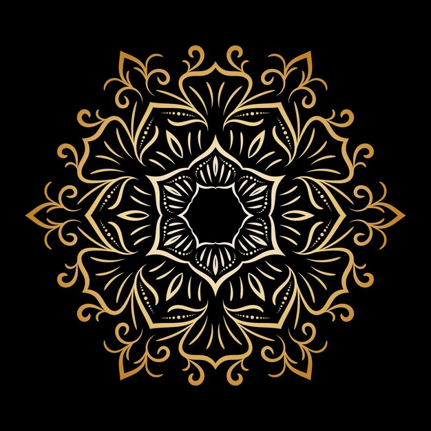 arte de mandala colorido para el diseño decoración vintage motivo de portada del libro étnico