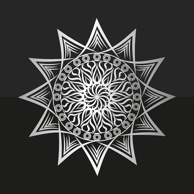 arte de mandala decorativo vectorial para textiles árabes e islámicos papel tapiz de mandala de lujo vectorial