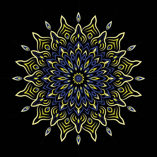 arte del mandala para el fondo de la plantilla