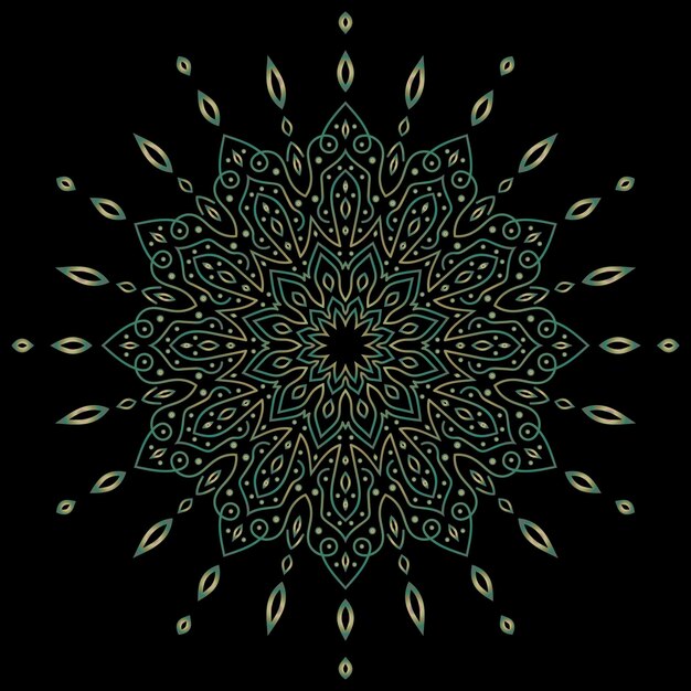 arte del mandala para el fondo de la plantilla