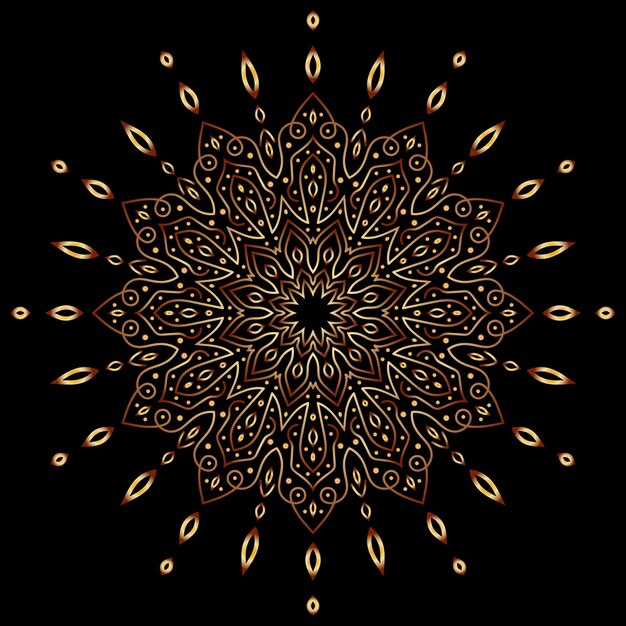 arte del mandala para el fondo de la plantilla