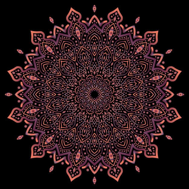 arte del mandala para el fondo de la plantilla