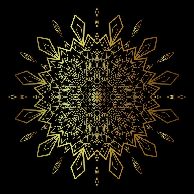 arte del mandala para el fondo de la plantilla