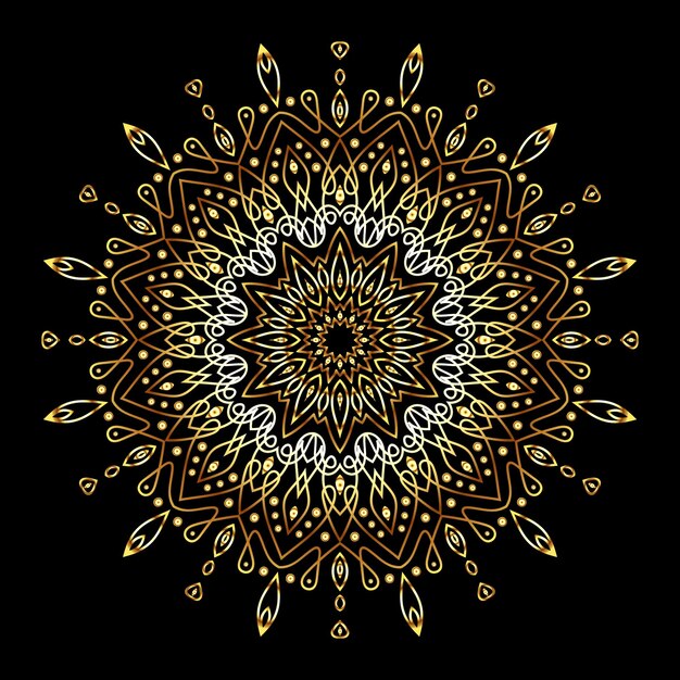 arte del mandala para el fondo de la plantilla