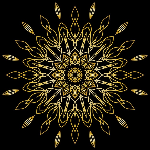 arte del mandala para el fondo de la plantilla