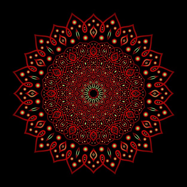 arte del mandala para el fondo de la plantilla
